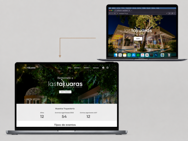 Las Takuaras y La Riviere Diseño y desarrollo WEB | Boceto