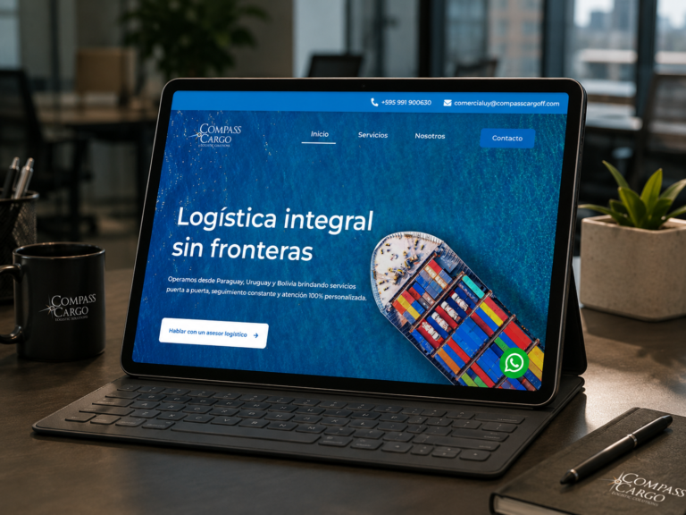 Compass Cargo — sitio web corporativo | Boceto