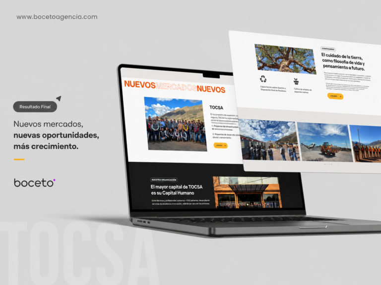 TOCSA — diseño y desarrollo web | Boceto