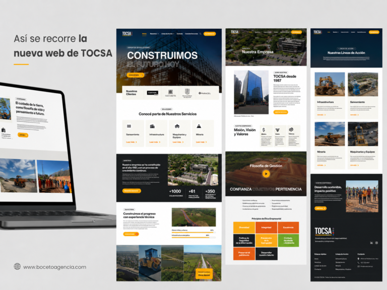 TOCSA — diseño y desarrollo web | Boceto